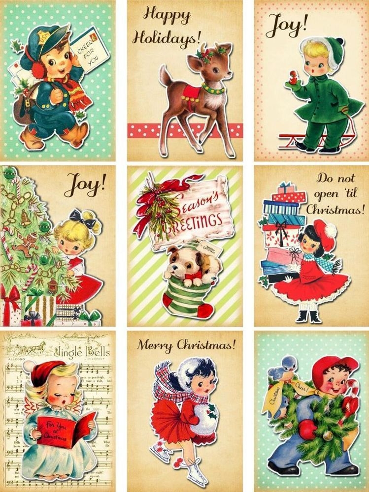 Free Printable Vintage Christmas Tags Web These Printable Vintage 