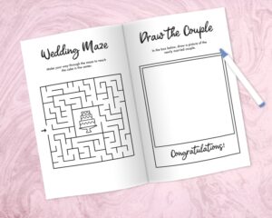 Free Printable Wedding Activity And Coloring Book For Kids Pjs And Paint
