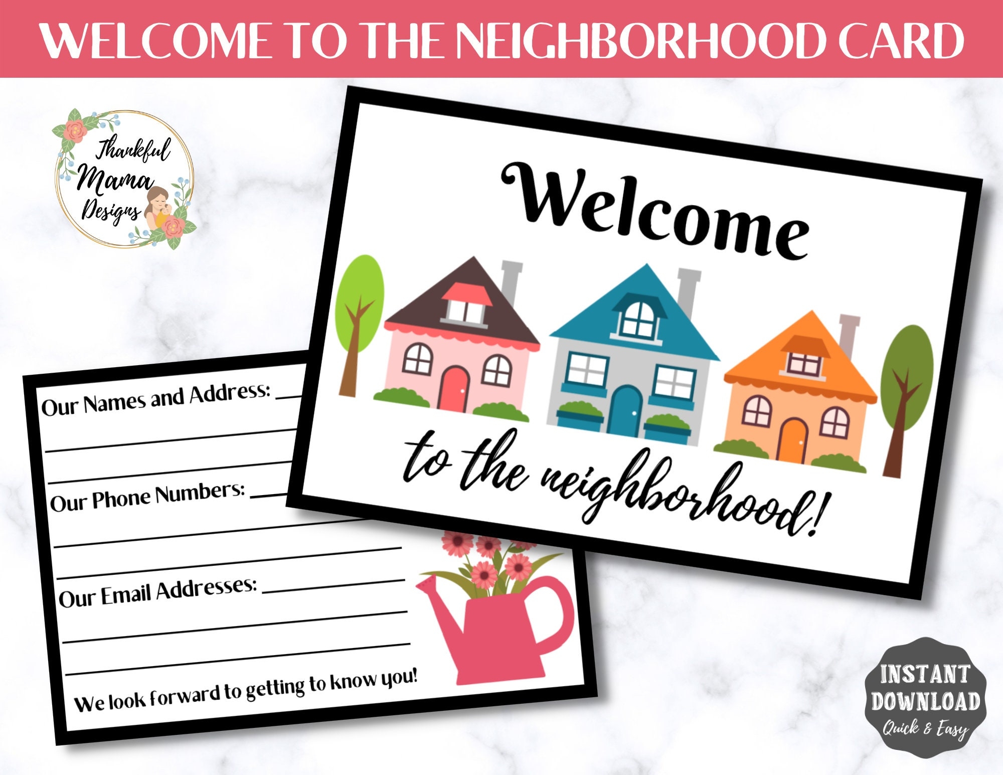 Free Printable Welcome To The Neighborhood Card Print Vrogue co