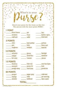 Free Printable What 39 s In Your Purse Game Printable
