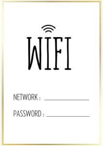 Free Printable Wifi Password Sign Templates PDF Included Printables Hub