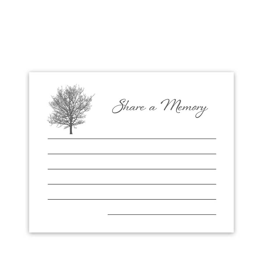 Free Share A Memory Card Template Printable Online