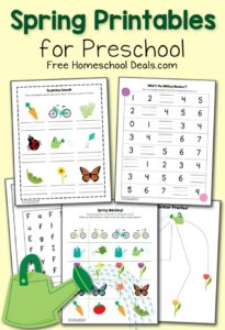 FREE SPRING PRINTABLES PACK FOR PRESCHOOL instant Download