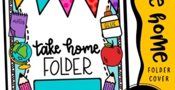 Free Printable Take Home Folder Cover