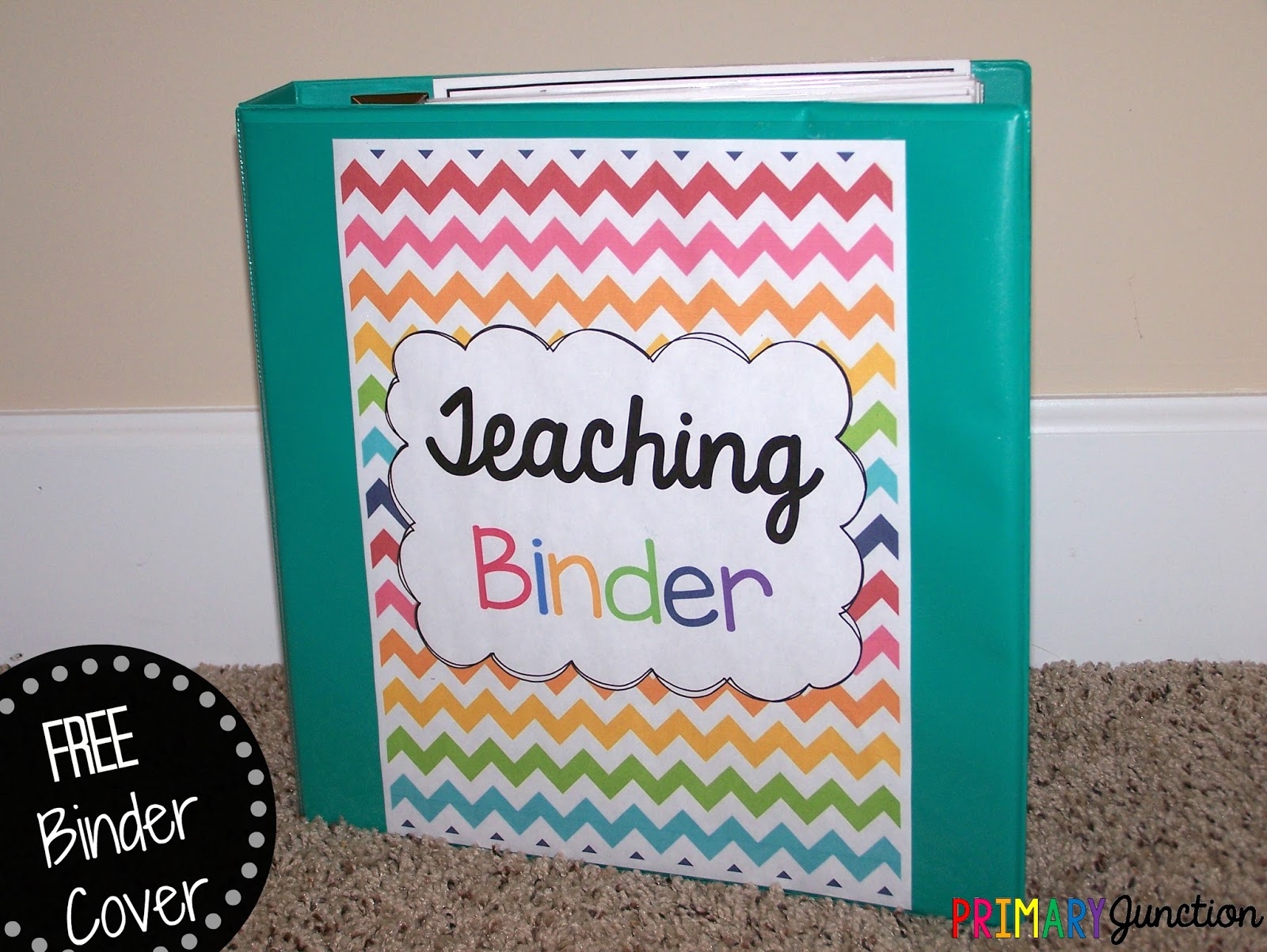 Free Teacher Binder Cover Primary Junction