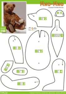 FREE Teddy Bear Sewing Pattern FREE Felt Toy Patterns Tutorials