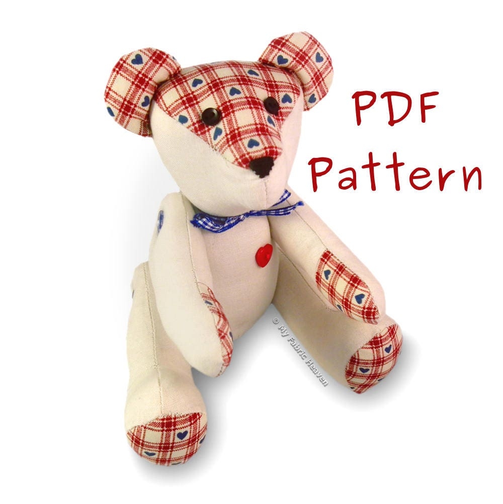 Teddy Bear Sewing Pattern Free Printable
