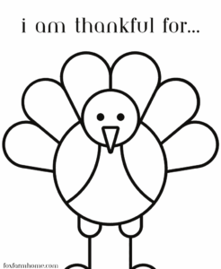 Free Thanksgiving quot I Am Thankful For quot Printable Fox Farm Home