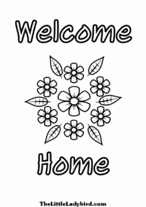 Free Welcome Home Coloring Pages Coloring Home