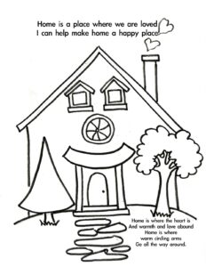Free Welcome Home Coloring Pages Coloring Home