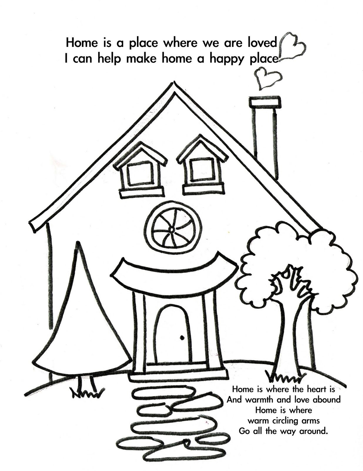 Free Welcome Home Coloring Pages Coloring Home