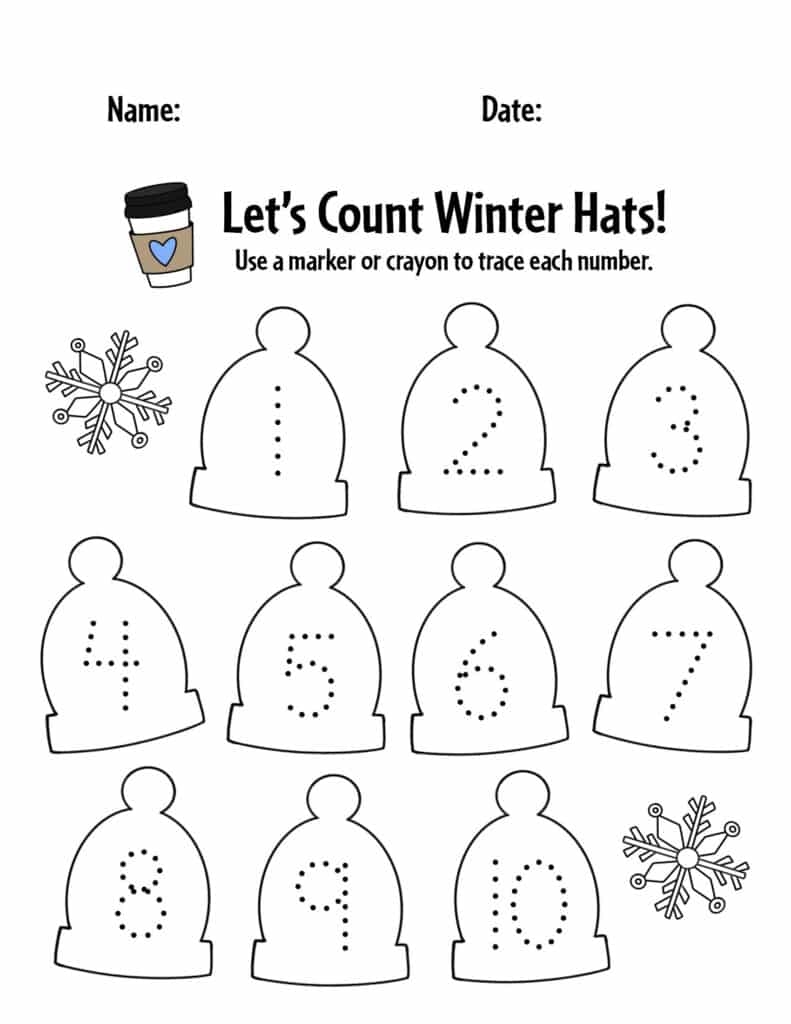 Free Winter Worksheet For Preschool Download Free Winter Worksheet For 