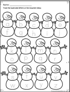 FREE Winter Worksheets For Preschoolers