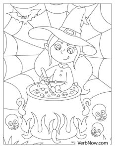 Free WITCHES Coloring Pages For Download Printable PDF