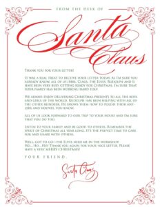 From Santa Letter Template Printable Printable Templates