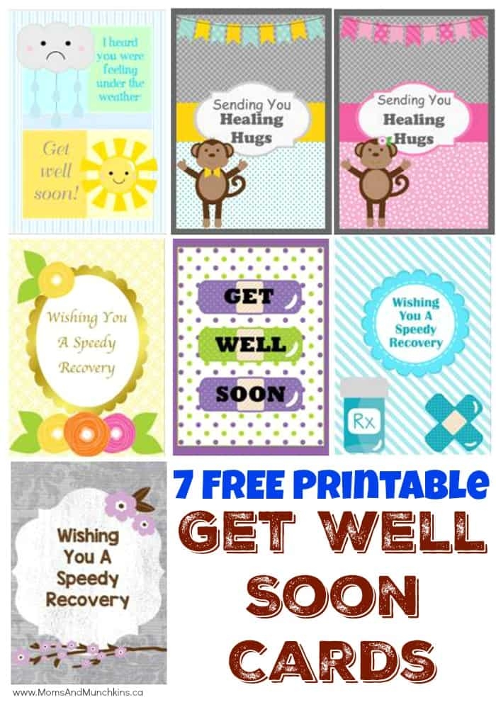 Funny Get Well Soon Cards Printable