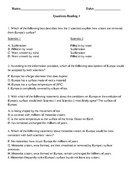 GED Science Practice Test By Mo Don Teachers Pay Teachers