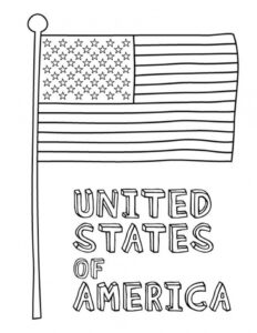 Get This American Flag Coloring Pages For First Grade 78942