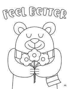 Get Well Soon Coloring Pages 15 FREE Pages Printabulls