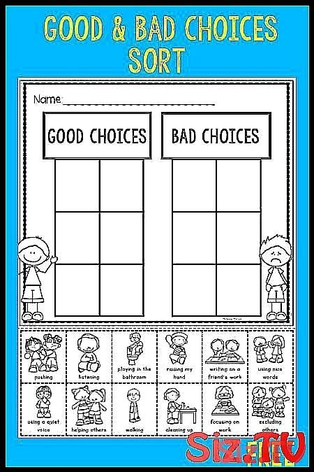 Good Choices Bad Choices Free Printables Printable Wo Vrogue co