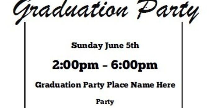 Free Printable Invitations For Graduation Party