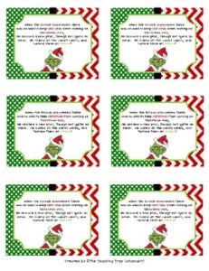 Grinch Candy Cane Tags By The Teaching Tree Teachers Pay Teachers