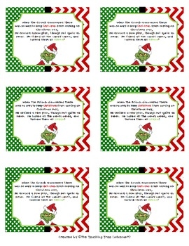 Grinch Candy Cane Tags By The Teaching Tree Teachers Pay Teachers