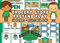 Free Printable Pretend Play Grocery Store Printable