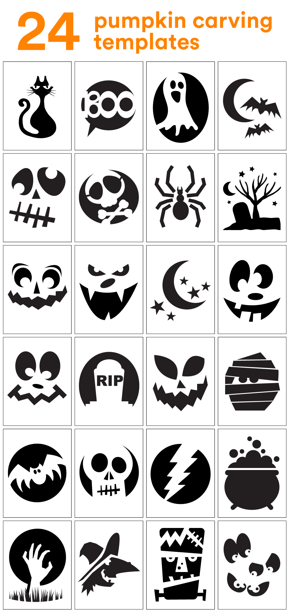 Halloween Pumpkin Carving Patterns Free Printable