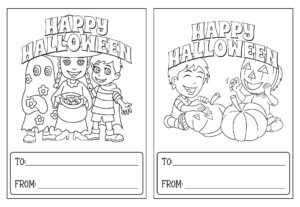 Halloween Cards To Color 15 Free PDF Printables Printablee