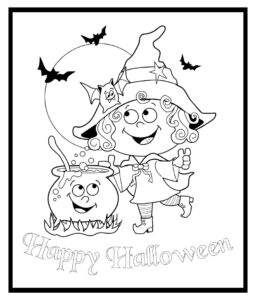 Halloween Cards To Color 15 Free PDF Printables Printablee
