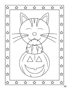 Halloween Cat Coloring Pages 25 FREE Pages Printabulls
