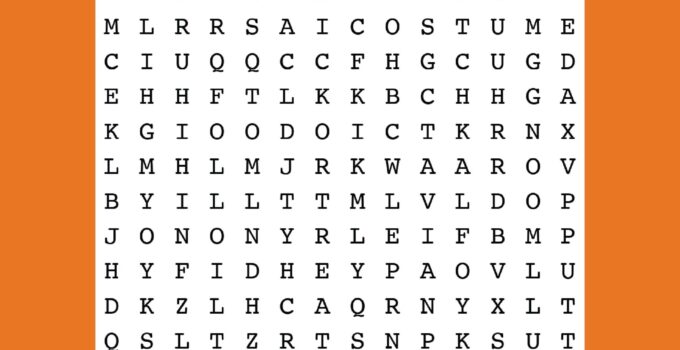 Halloween Find A Word Free Printable