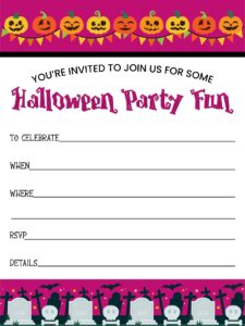 Halloween Party Blank Invites 15 Free PDF Printables Printablee