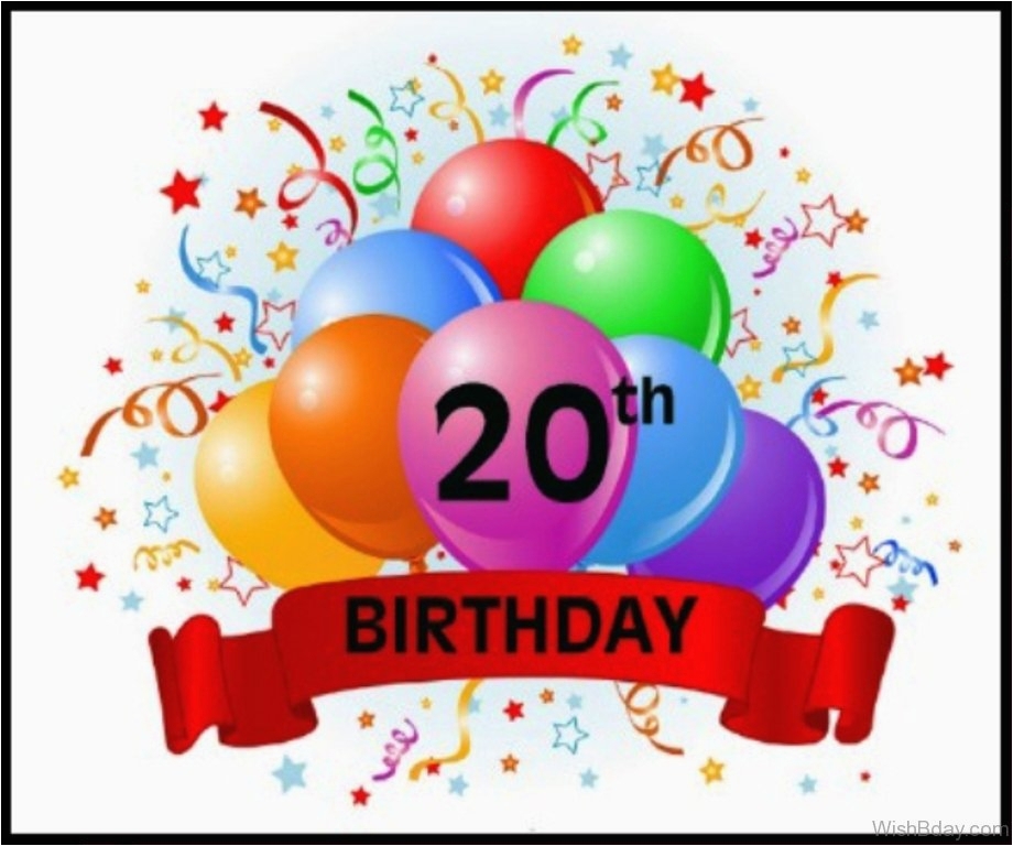 Happy 20th Birthday Cards Printable Free Printable Templates Free