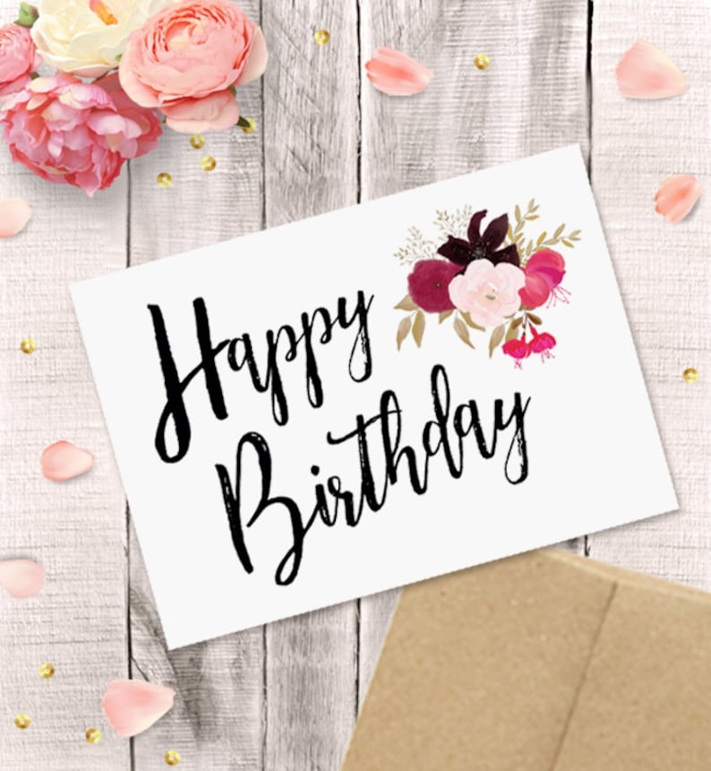 Happy Birthday Card For Gift Her Printable NewFreePrintable