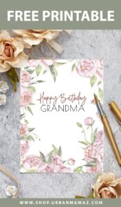 Happy Birthday Grandma Printable Card