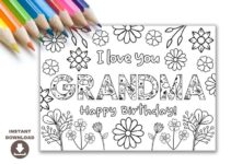 Free Printable Birthday Card For Grandma