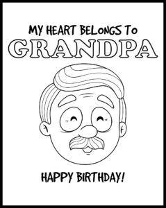 Happy Birthday Grandpa Printable Card