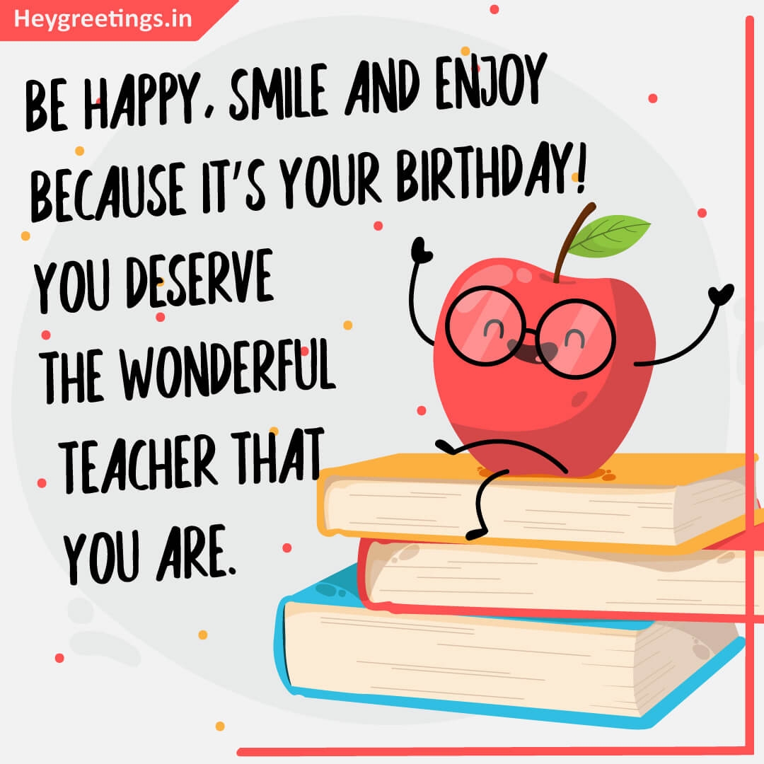 Happy Birthday Teacher Card Printable Free