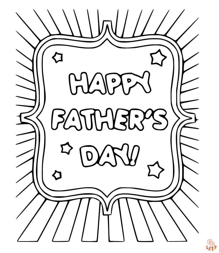 Happy Father 39 s Day Coloring Pages Free Printable Sheets For Kids