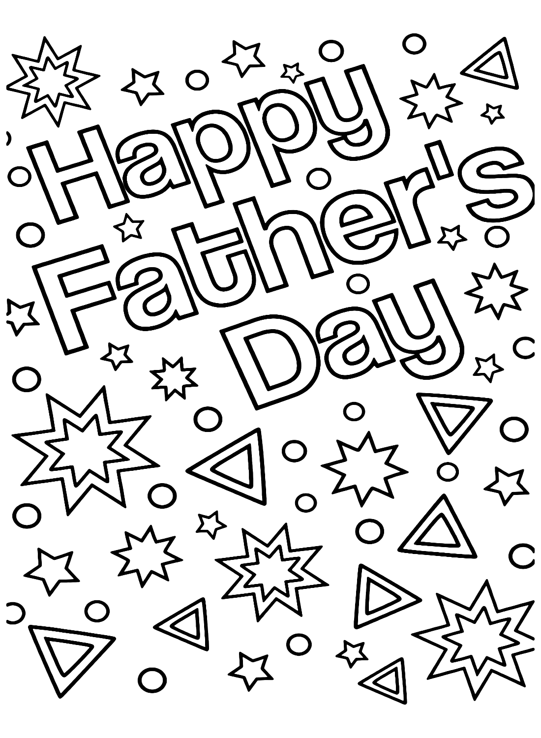 Happy Father 39 s Day Doodle Coloring Page Free Printable Coloring Pages