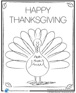 Happy Thanksgiving Coloring Pages To Download And Print For Free