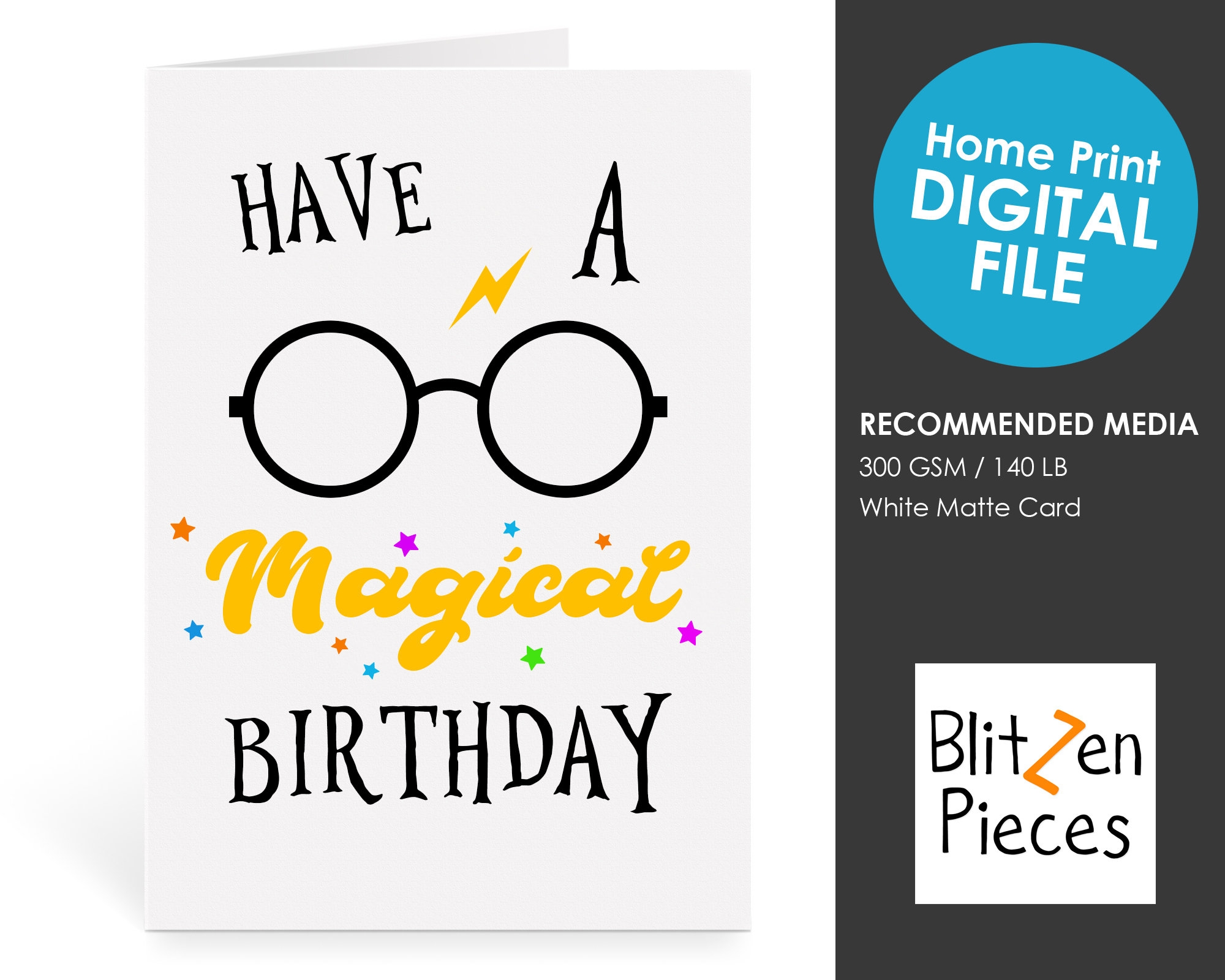 Harry Potter Birthday Card Printable Printable Cards