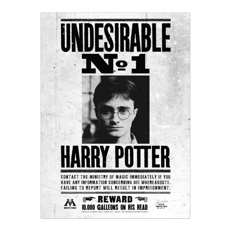 Harry Potter Wanted Posters Printable Free