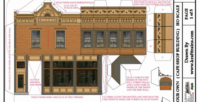 Downloadable Free Printable Ho Scale Buildings