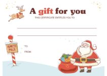 Free Printable Christmas Gift Certificate Templates