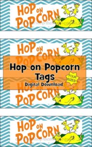 Hop On Popcorn Free Printable