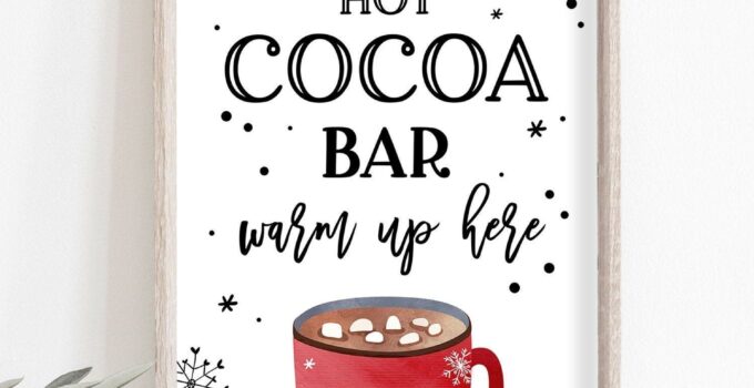 Free Printable Hot Chocolate Bar Sign