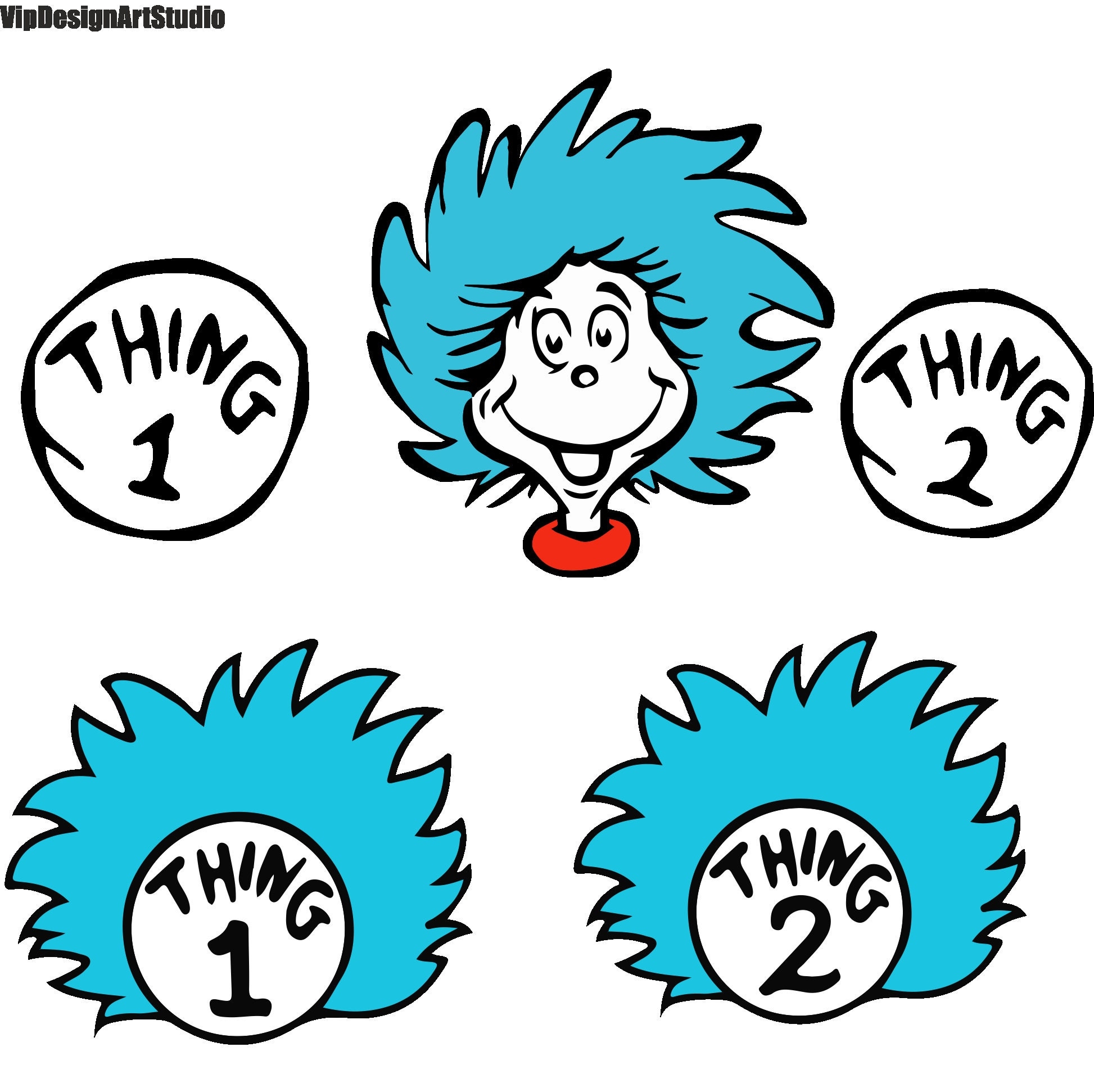 Thing 1 And Thing 2 Free Printable